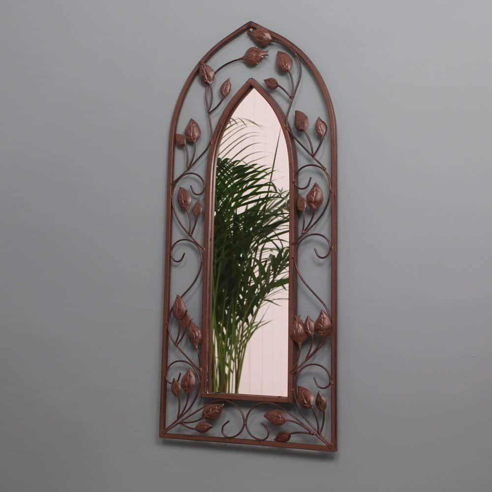 gothic arch garden mirror