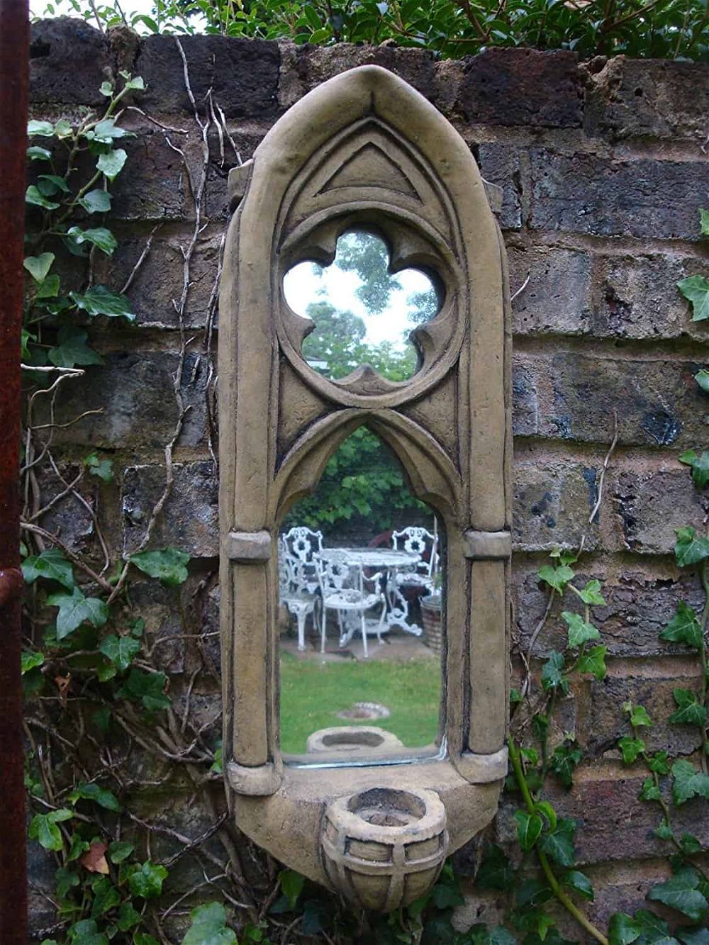 gothic garden mirror