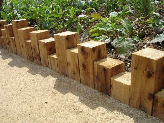timber garden edging ideas