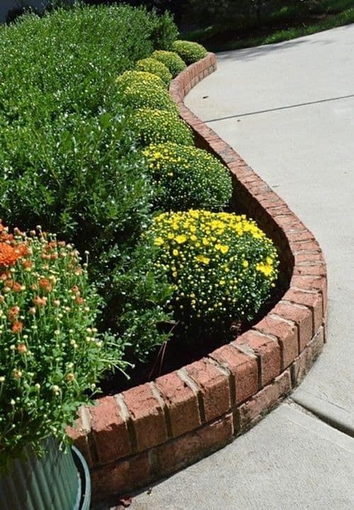 traditional brick garden edging ideas
