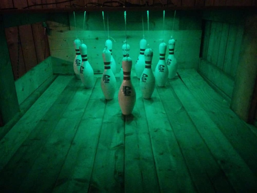 diy back garden bowling alley 10