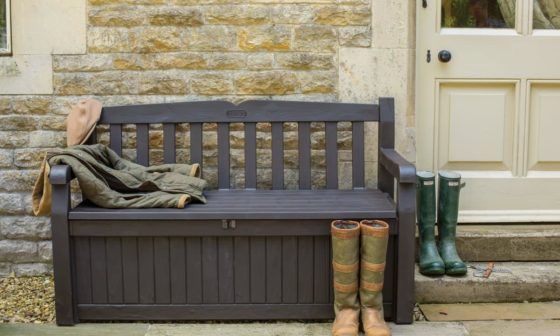 keter eden storage bench grey