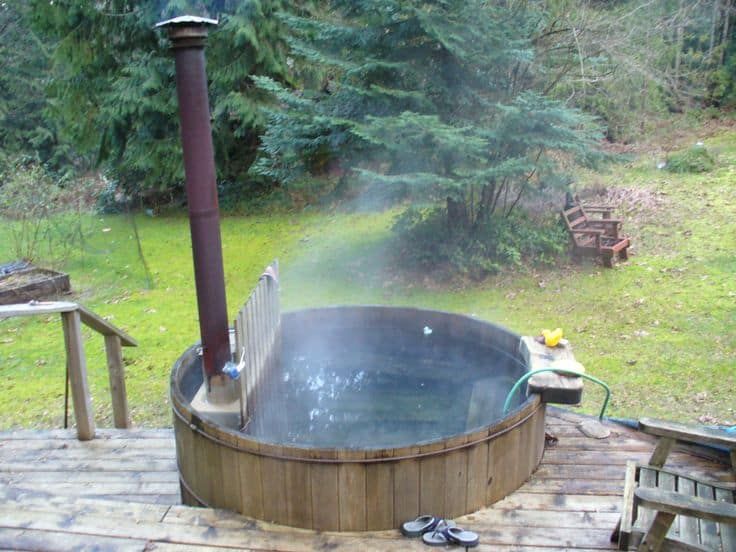 Wooden DIY Hot Tub