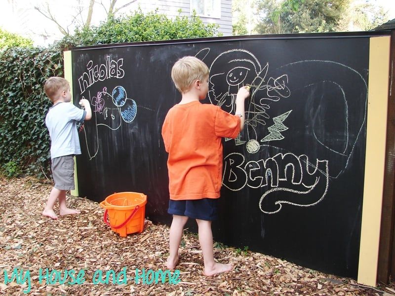 outdoor chalkboard