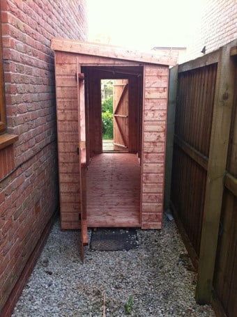 double entrance shed