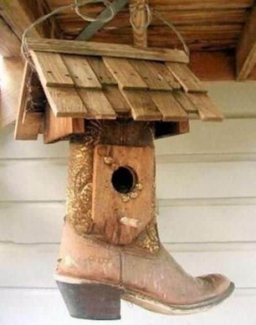 boot birdhouse