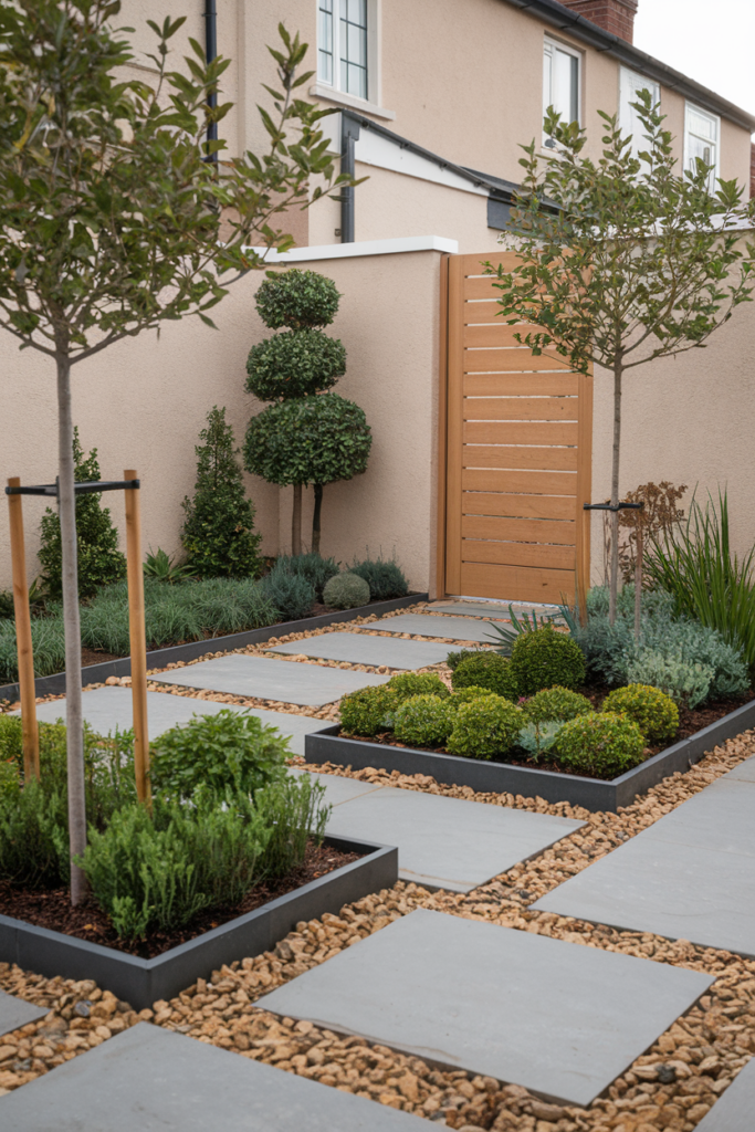 18. An Easy Evergreen Garden