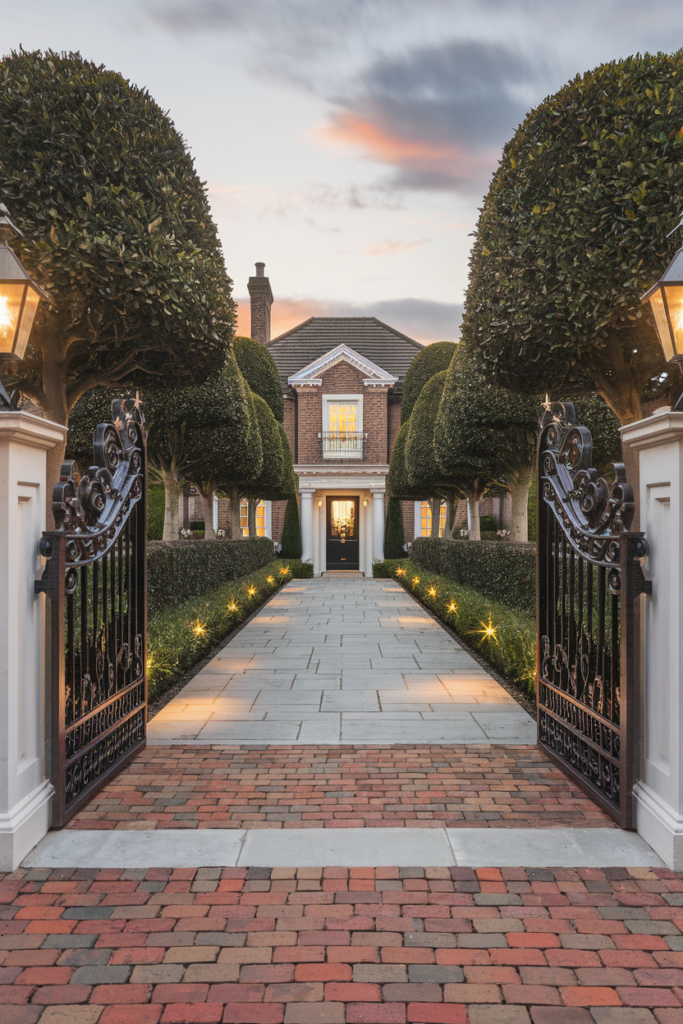 A Grand Driveway Entrance