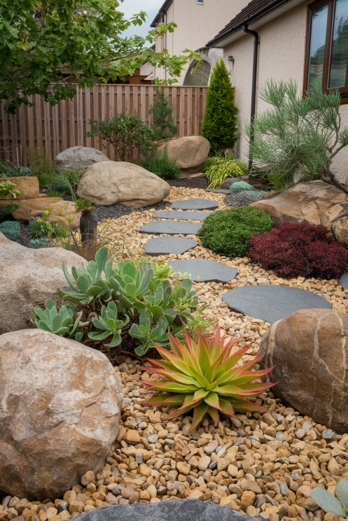 27. A Rock and Stone Garden with Hardy Plants