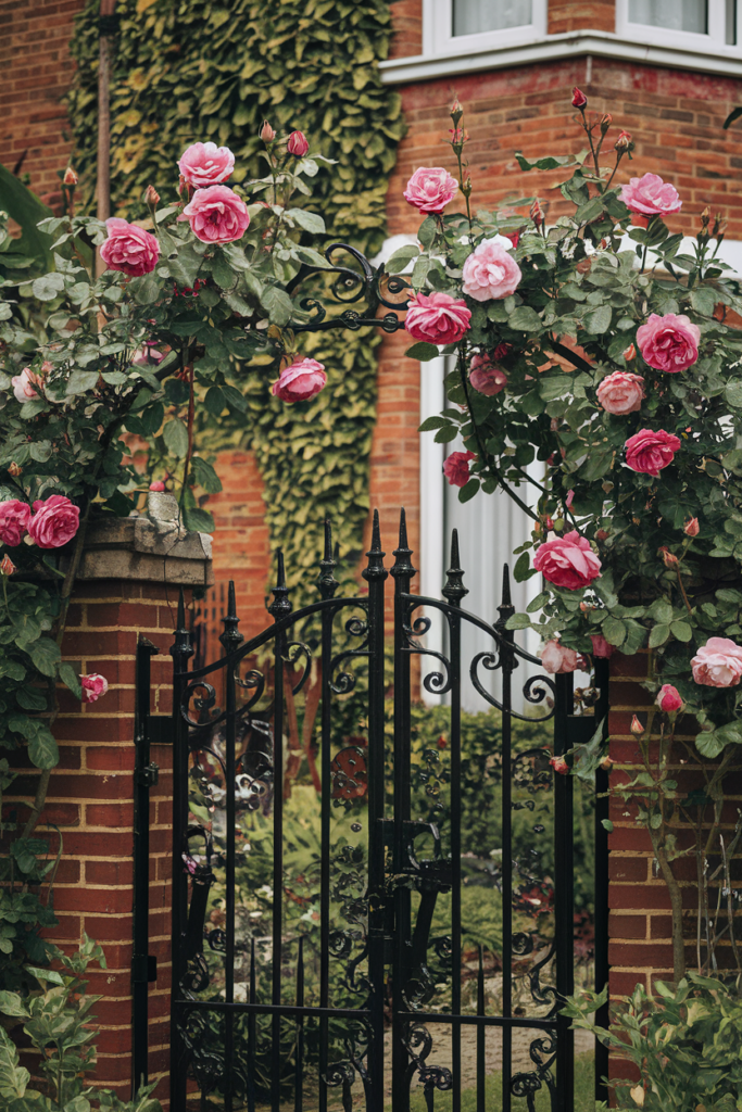 43. Gates Framed by Climbing Roses