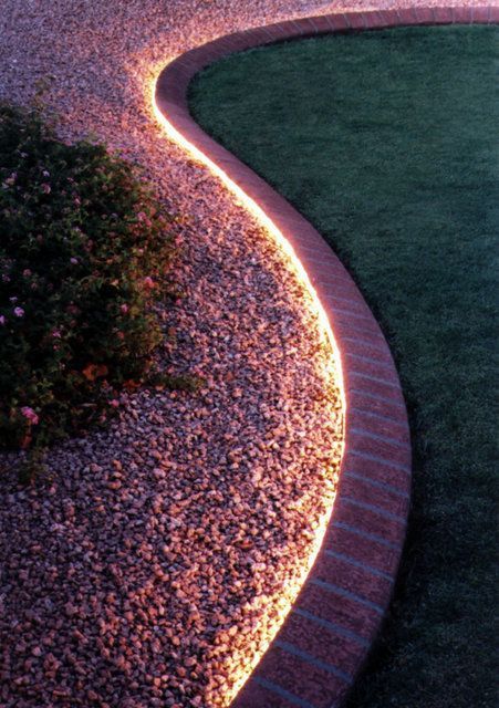 25. Garden Border Lighting