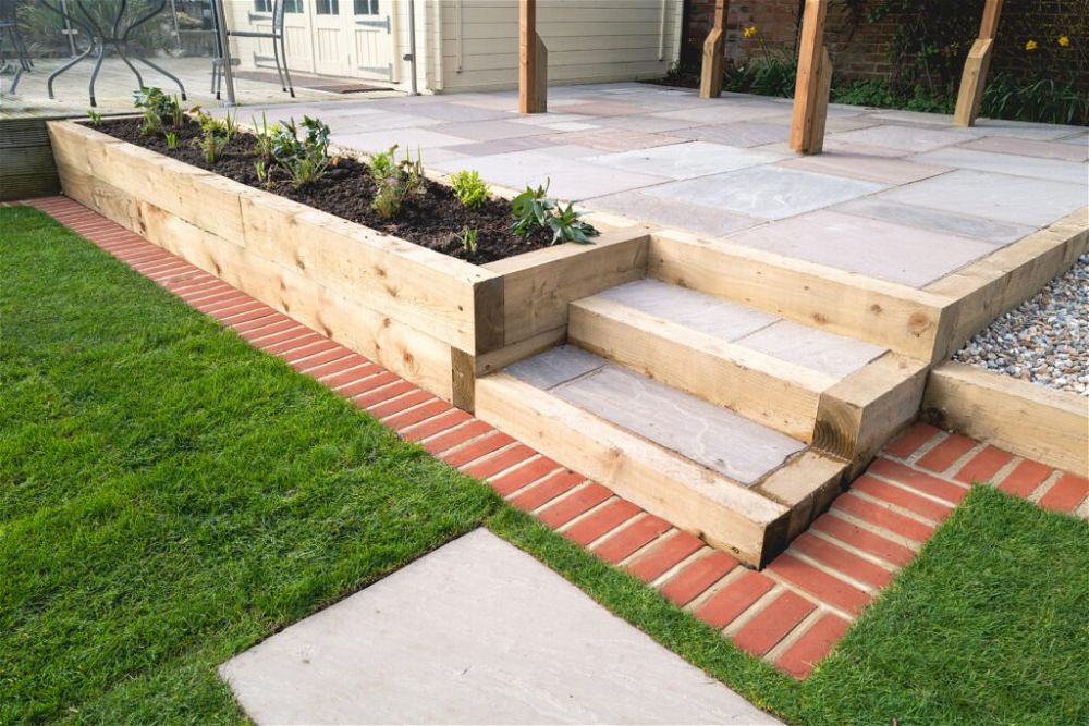6. raised garden patio ideas