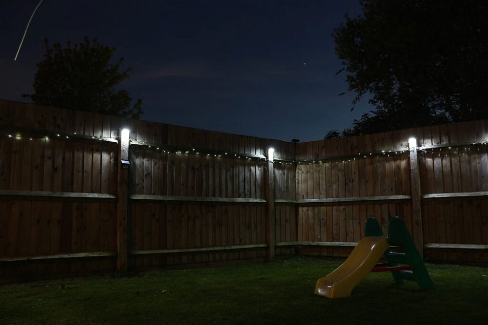 7. Garden Fence Lighting