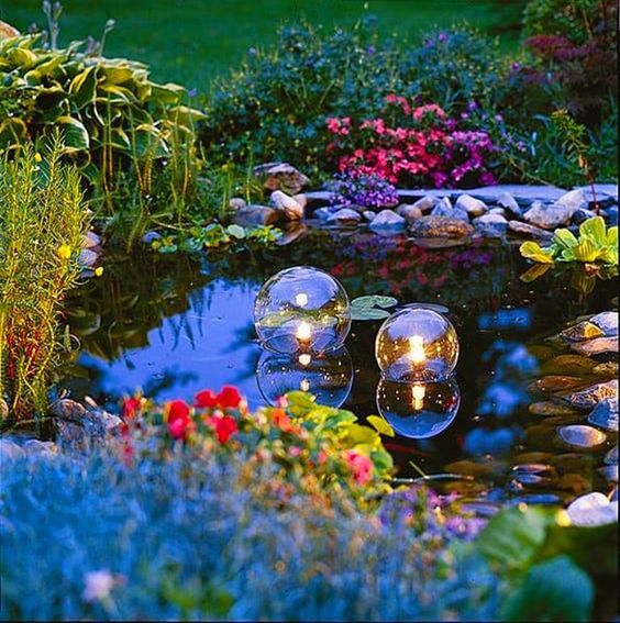 16. Garden Pond Lighting
