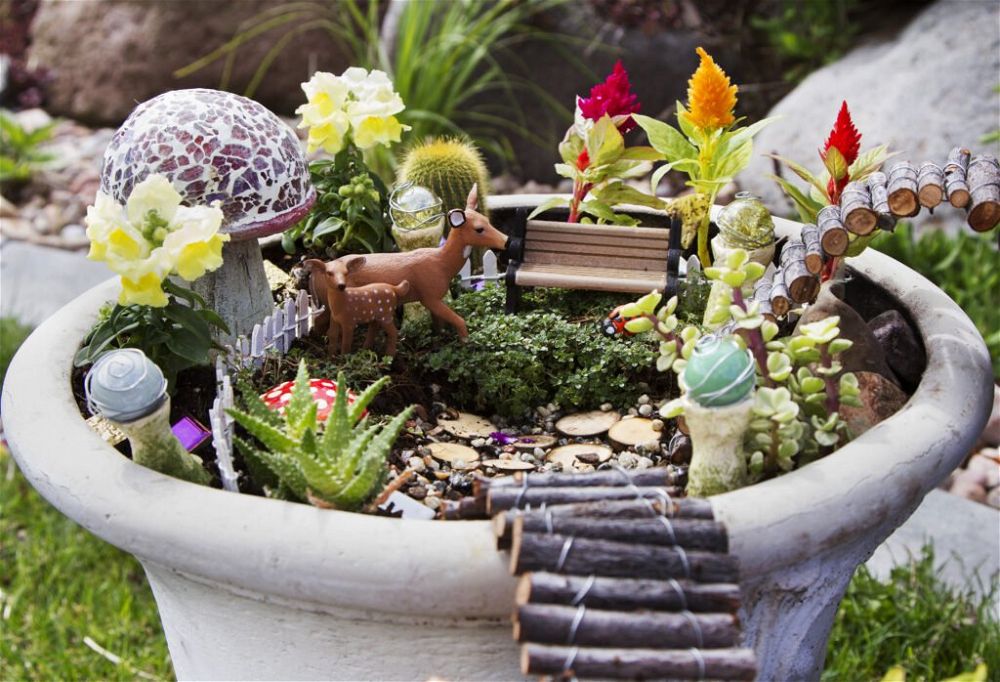 2. Outdoor Fairy Garden