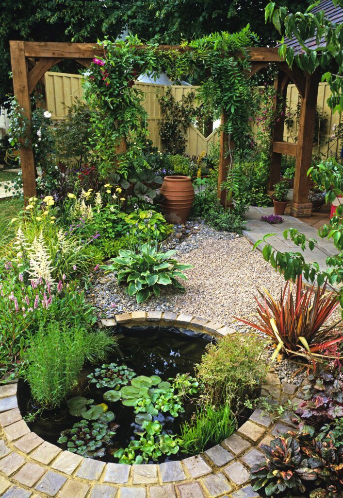 8. Garden Pond for Small Gardens