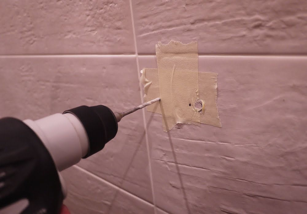 Drilling into Tiles