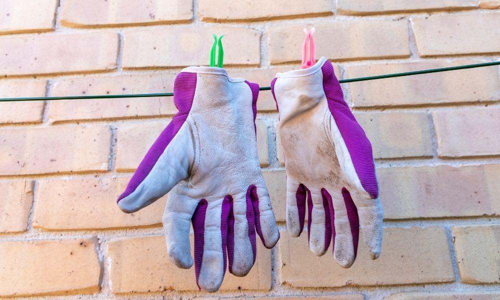 air-drying-leather-gardening-gloves