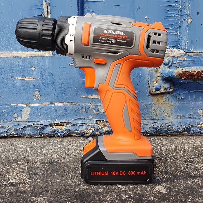 Terratek 18v lithium cordless drill new arrivals