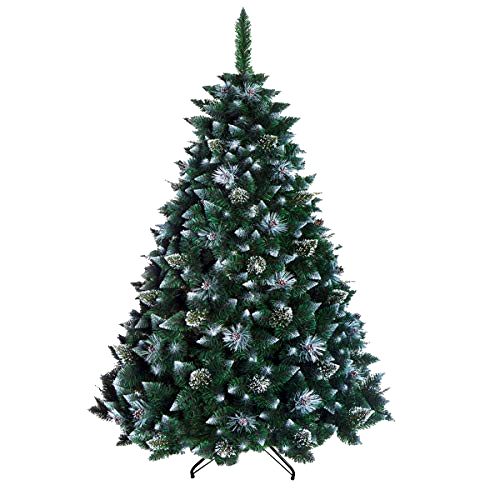 best artificial christmas tree 7ft Snow Covered Pine With Crystals