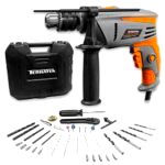 best corded hammer drills Terratek 810 Watt Hammer Drill with 35 Piece Accessory Kit