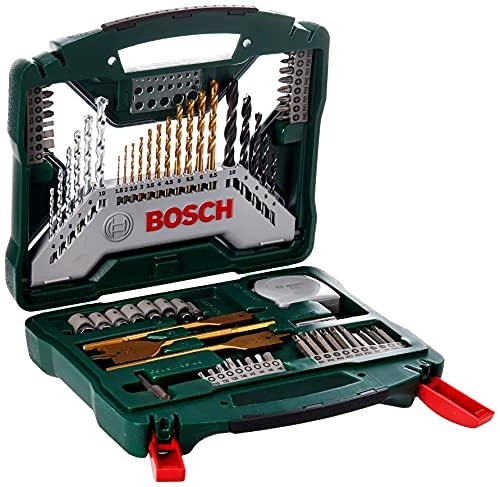best-drill-bit-set Bosch X-Line 70 Piece Titanium Drill and Screwdriver Bit Set