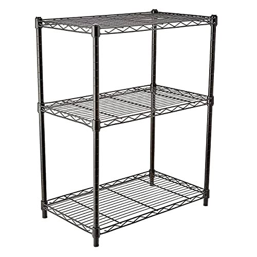 best garage shelving Amazon Basics 3 Shelf Shelving Unit