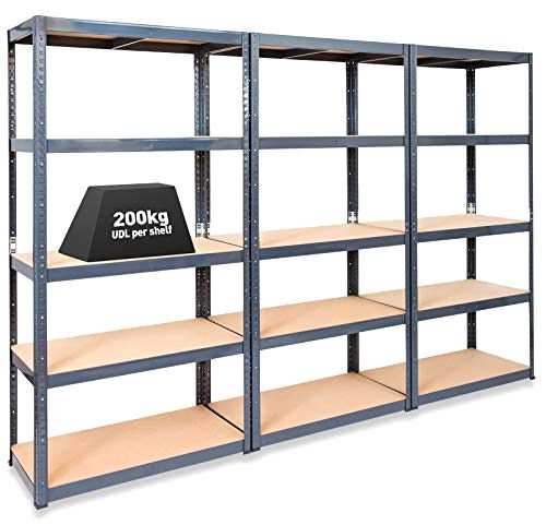 best-garage-shelving Storalex Garage Shelving Rack Units Set of 3