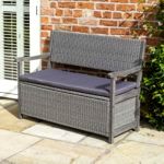 best garden storage bench Rowlinson Rattan Storage Bench