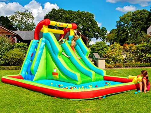 best-inflatable-water-slide BeBoP Neptune Towers Inflatable Water Slide Bouncy Castle