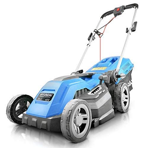 best lawn mowers for stripes Hyundai 1600w 230v Corded Electric Rotary Lawnmower 
