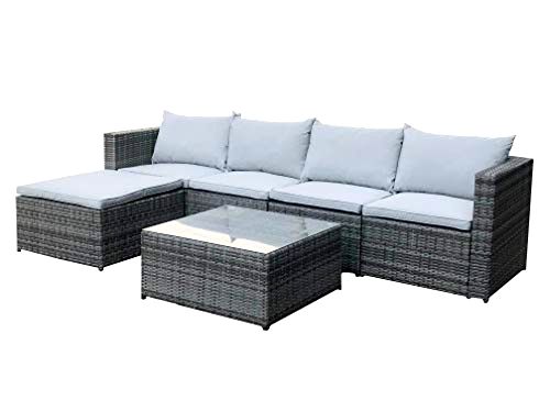 best-rattan-furniture EVRE Rattan Outdoor Garden Furniture Sofa Set