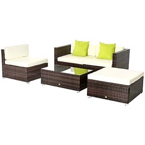 best-rattan-furniture Outsunny Rattan Garden Furniture Set
