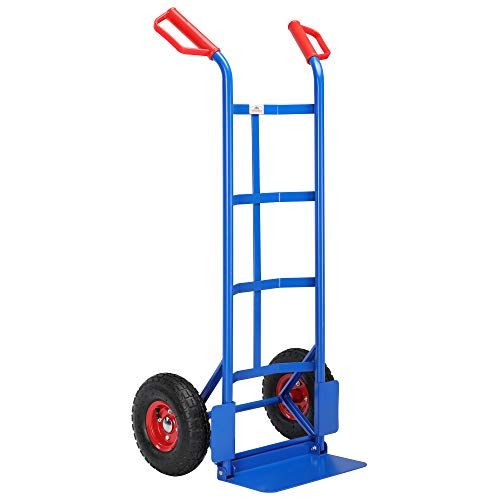 Platform Truck for Convenient Lifting or Moving Black Folding Hand Truck with 2 Ropes Gift Portable Folding Trolley 75 Kg/165 lbs with 4-Wheels 