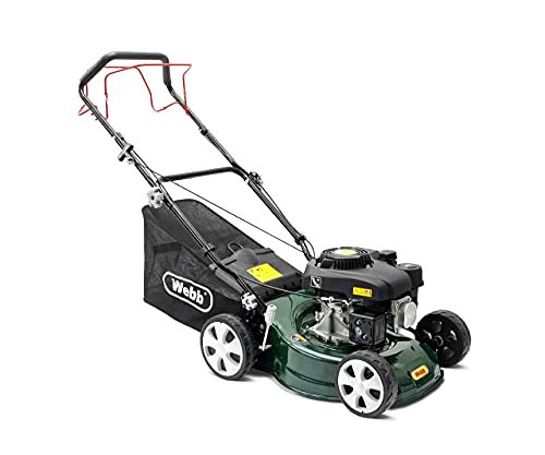 best-self-propelled-lawn-mowers-for-uneven-ground Webb Classic WER410SP Self Propelled 4 Wheel Petrol Rotary Lawnmower