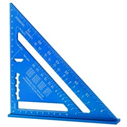 best speed squares Dashuaige 7 Inch Blue Triangle Ruler with Metric Markings