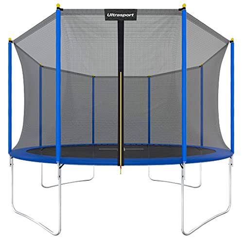 best-trampoline-for-kids Ultrasport Garden Trampoline With Safety Enclosure