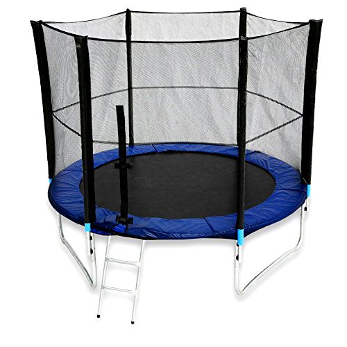 best-trampoline-for-kids We R Sports Trampoline With Safety Enclosure And Ladder