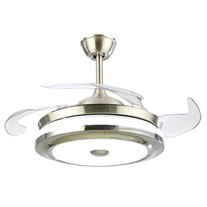 best-ceiling-fans-for-conservatories Moerun Modern Ceiling Retractable Blade Fan with Light