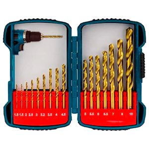 best-drill-bits-for-metal Makita Titanium HSS 16 Piece Drill Set