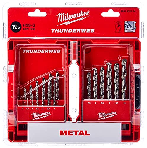 best-drill-bits-for-metal Milwaukee 19 Piece Metal Drill Set