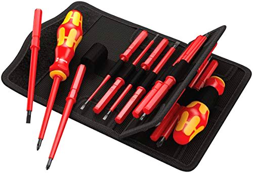 best-electrician-screwdriver-sets Wera Kraftform Kompakt 17 Piece Interchangeable Screwdriver Set