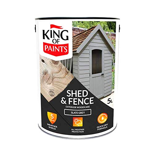 best-fence-paint King of Paints Slate Grey Fence Paint