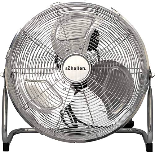 best-floor-fans Schallen Chrome Floor Fan