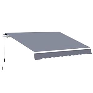 best-garden-awning Outsunny 4m x 3(m) Garden Patio Manual Awning