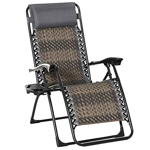 best-garden-recliner Outsunny Outdoor Zero Gravity Recliner Chair