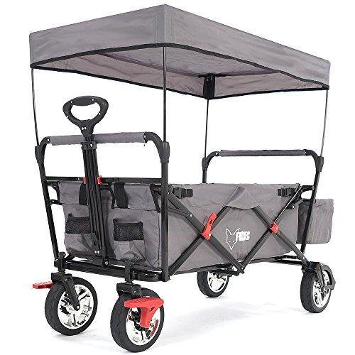 best garden trolley Fuxtec Garden Trolley with Removable Canopy
