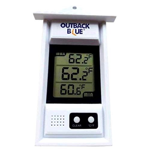 best-greenhouse-thermometer Outback Blue Digital Min Max Thermometer