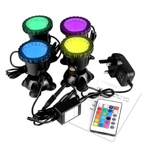 best-pond-lights Powstro Remote Control RGB LED Pond Spotlight