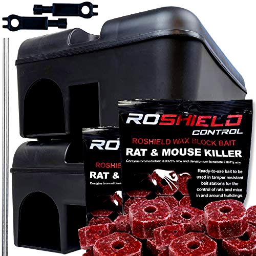 best-rat-bait-boxes-stations Roshield External Tamper Proof Rodent Bait Box